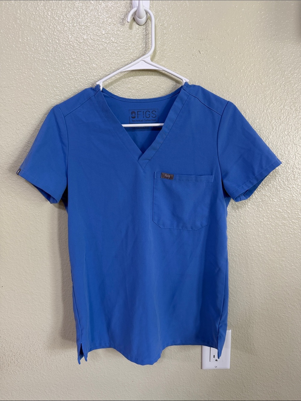 Figs Women's Catarina Scrub Top in Ceil Blue